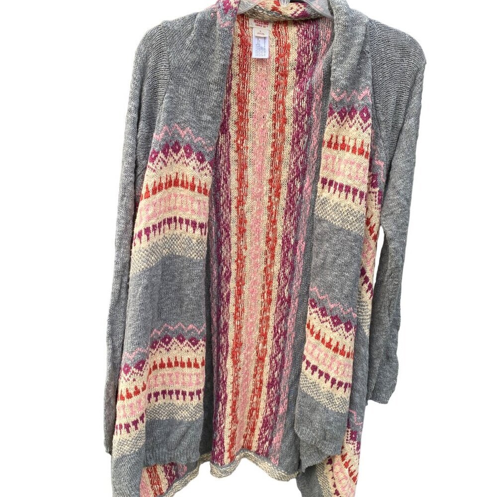 Mossimo Supply Co. Womens Open-Front Knit Cardigan With Aztec Pattern - Picture 6 of 6